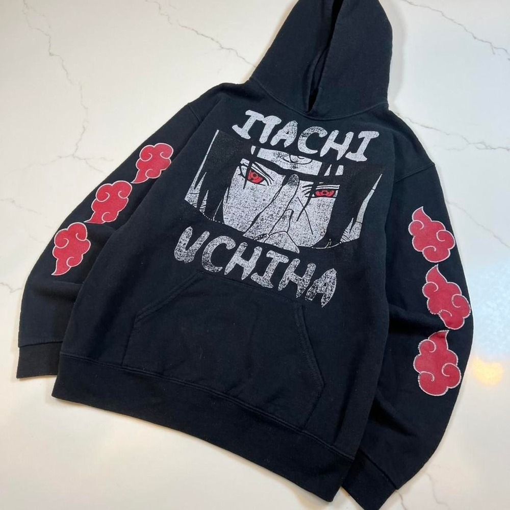 Vintage rare Y2K anime Itachi Uchiha baggy graphic hoodie #Naruto #Itachi